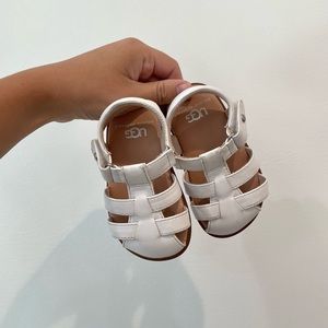 UGG White Kolding Sandals Walker Toddler Girls Shoes Size 04/05